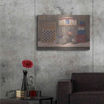 Luxe Metal Art 'Land that I Love' by Pam Britton, Metal Wall Art,36x24