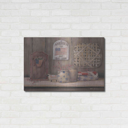 Luxe Metal Art 'America Est. 1776' by Pam Britton, Metal Wall Art,36x24