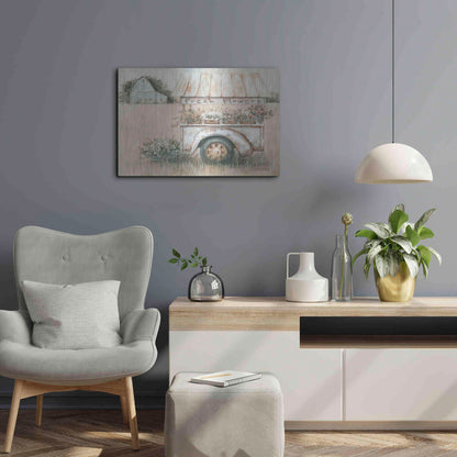 Luxe Metal Art 'Fresh Flowers for Sale' by Pam Britton, Metal Wall Art,24x16