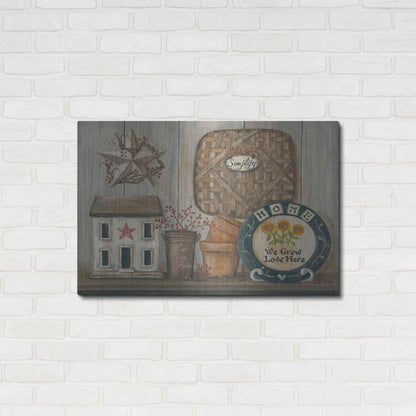 Luxe Metal Art 'Home Country Shelf' by Pam Britton, Metal Wall Art,36x24