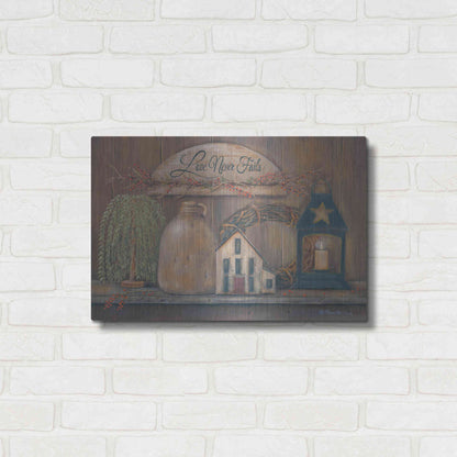 Luxe Metal Art 'Love Never Fails Shelf' by Pam Britton, Metal Wall Art,24x16