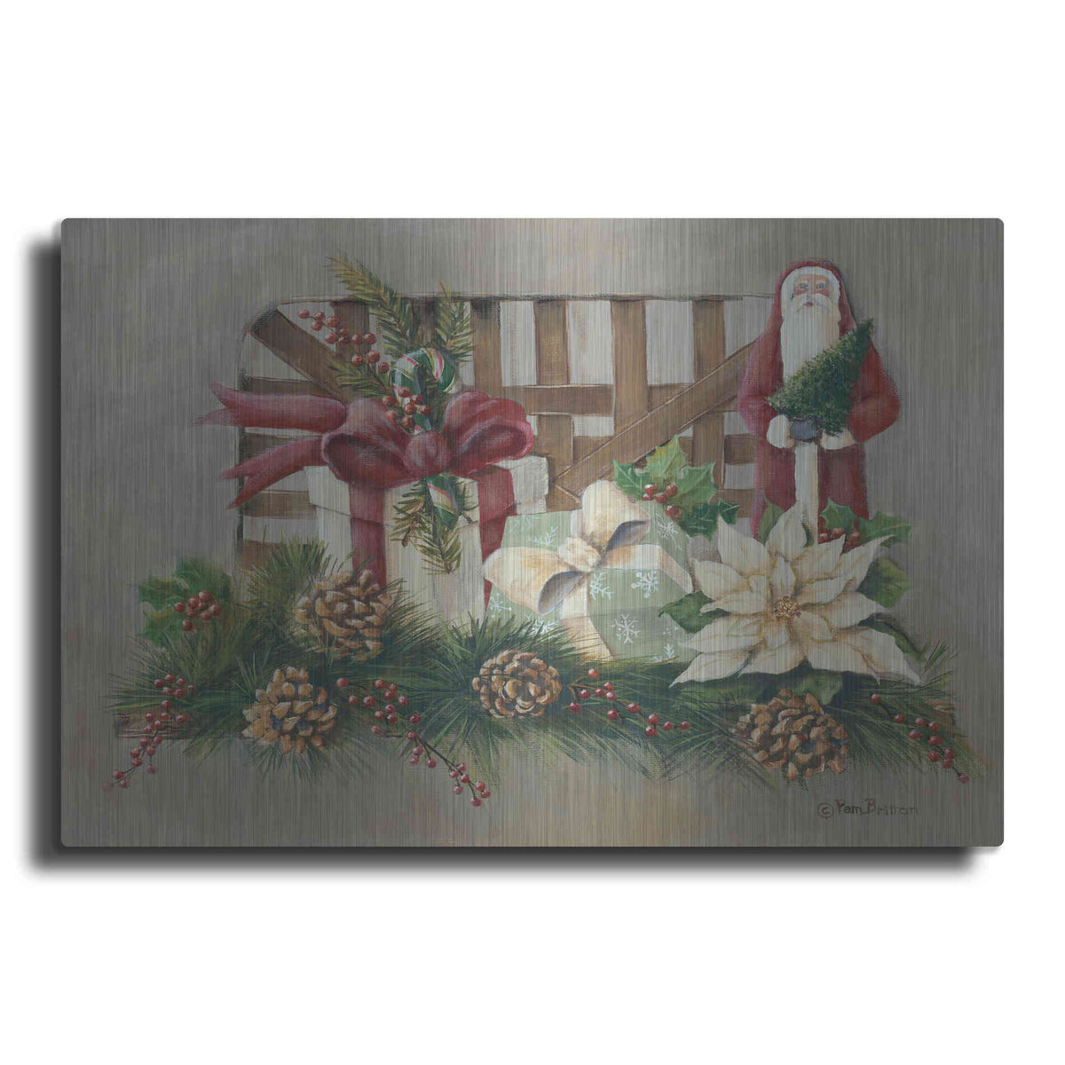 Luxe Metal Art 'A Joyful Assortment' by Pam Britton, Metal Wall Art