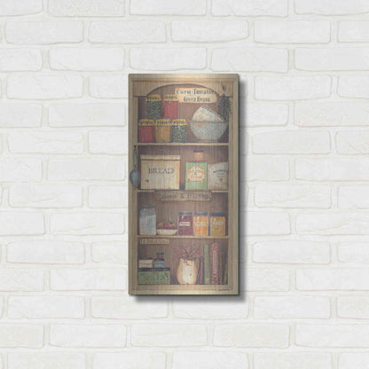 Luxe Metal Art 'Farmhouse Pantry II' by Pam Britton, Metal Wall Art,12x24