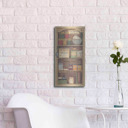 Luxe Metal Art 'Farmhouse Pantry II' by Pam Britton, Metal Wall Art,12x24