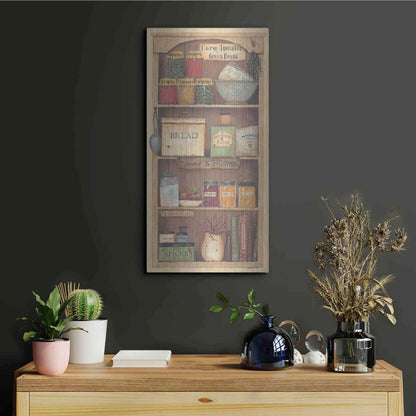 Luxe Metal Art 'Farmhouse Pantry II' by Pam Britton, Metal Wall Art,12x24