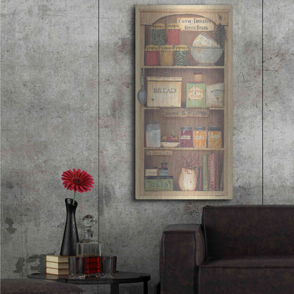 Luxe Metal Art 'Farmhouse Pantry II' by Pam Britton, Metal Wall Art,24x48