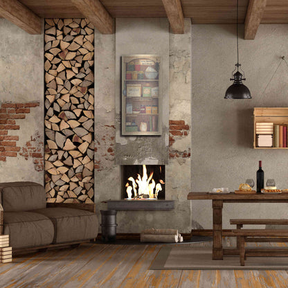 Luxe Metal Art 'Farmhouse Pantry II' by Pam Britton, Metal Wall Art,24x48