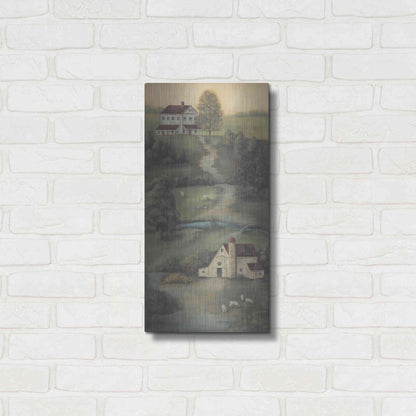 Luxe Metal Art 'Farm Life II' by Pam Britton, Metal Wall Art,12x24