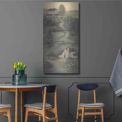 Luxe Metal Art 'Farm Life II' by Pam Britton, Metal Wall Art,24x48