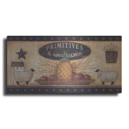Luxe Metal Art 'Primitives & Antiques Shelf' by Pam Britton, Metal Wall Art