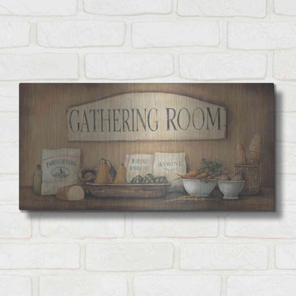Luxe Metal Art 'Gathering Room' by Pam Britton, Metal Wall Art,24x12