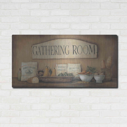 Luxe Metal Art 'Gathering Room' by Pam Britton, Metal Wall Art,48x24