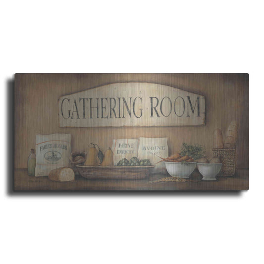 Luxe Metal Art 'Gathering Room' by Pam Britton, Metal Wall Art