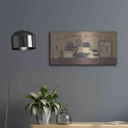 Luxe Metal Art 'A Prim Collection' by Pam Britton, Metal Wall Art,24x12