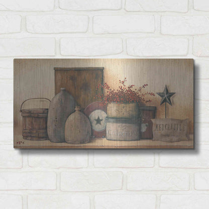 Luxe Metal Art 'Antique Treasures I' by Pam Britton, Metal Wall Art,24x12