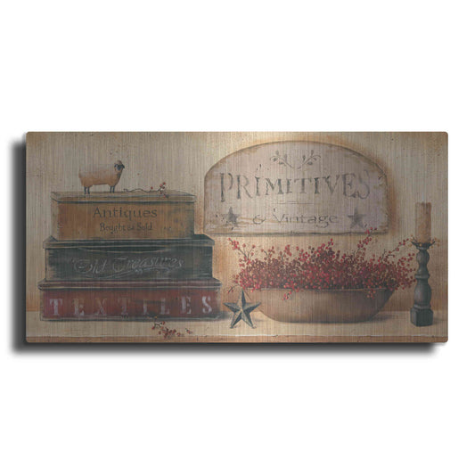 Luxe Metal Art 'Primitives & Vintage' by Pam Britton, Metal Wall Art