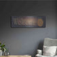 Luxe Metal Art 'Welcome II' by Pam Britton, Metal Wall Art,36x12