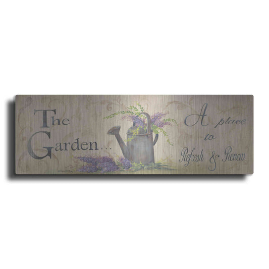 Luxe Metal Art 'A Place to Refresh' by Pam Britton, Metal Wall Art