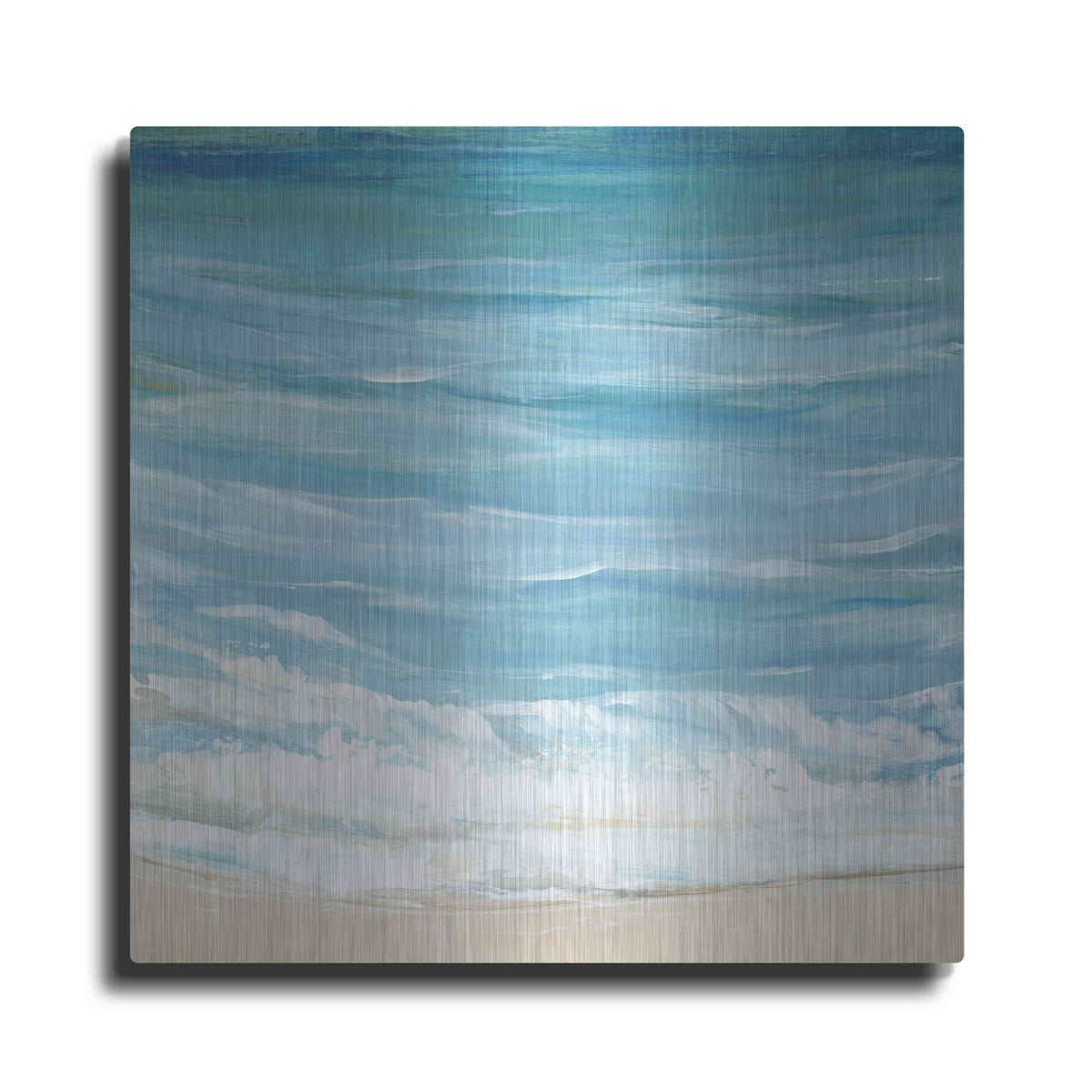 Luxe Metal Art 'Sea Breeze Coast I' by Tim O'Toole, Metal Wall Art