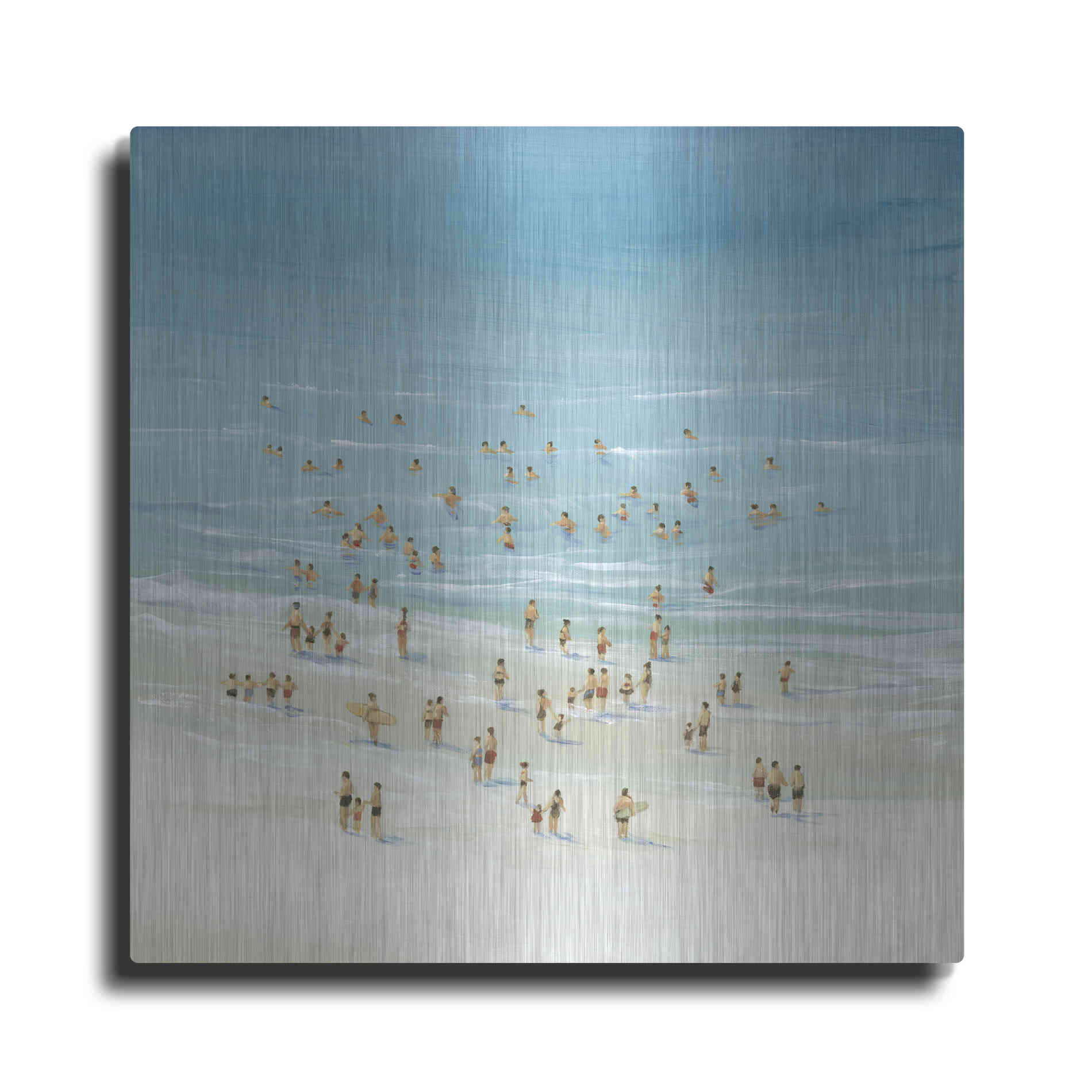 Luxe Metal Art 'Ocean Swim II' by Tim O'Toole, Metal Wall Art