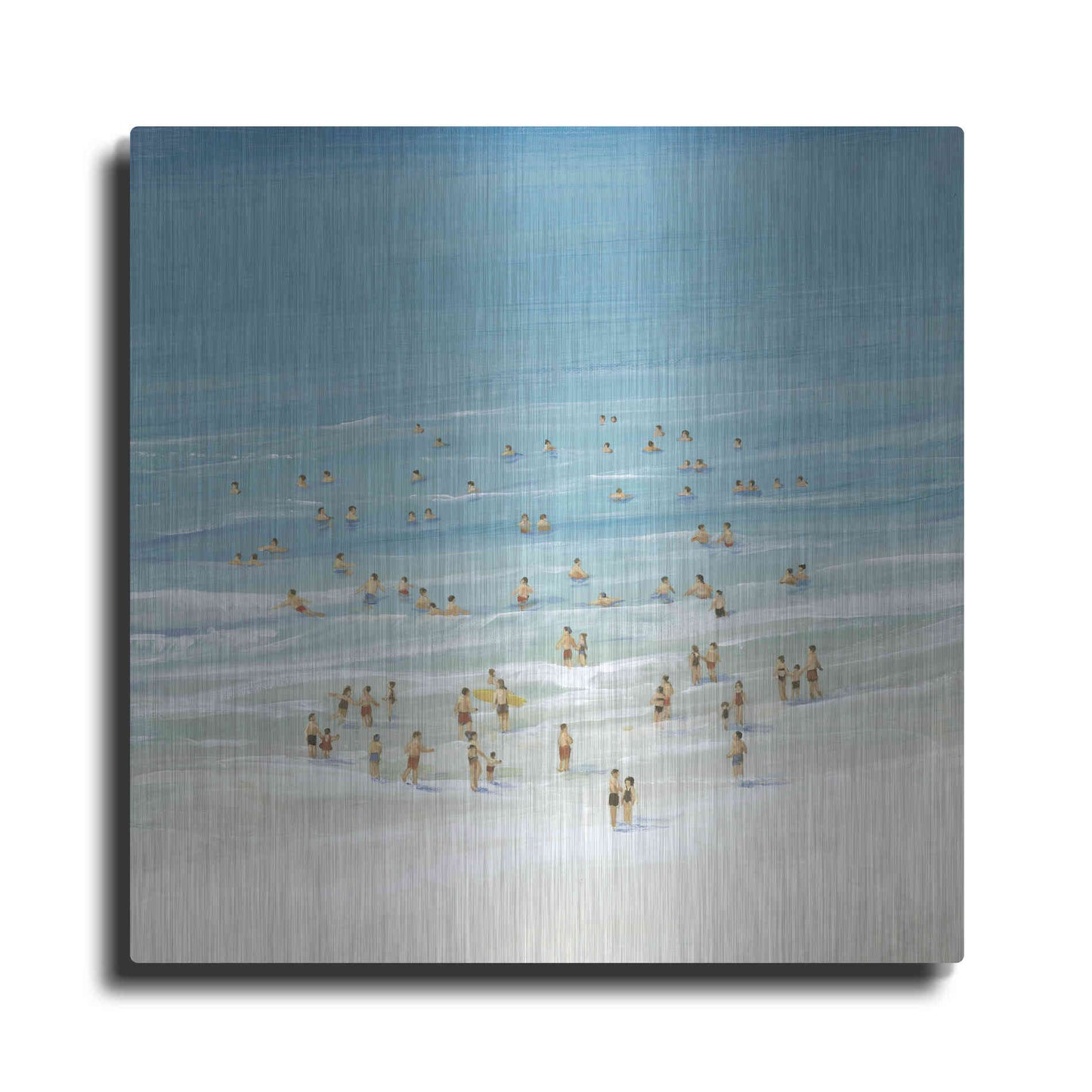 Luxe Metal Art 'Ocean Swim I' by Tim O'Toole, Metal Wall Art