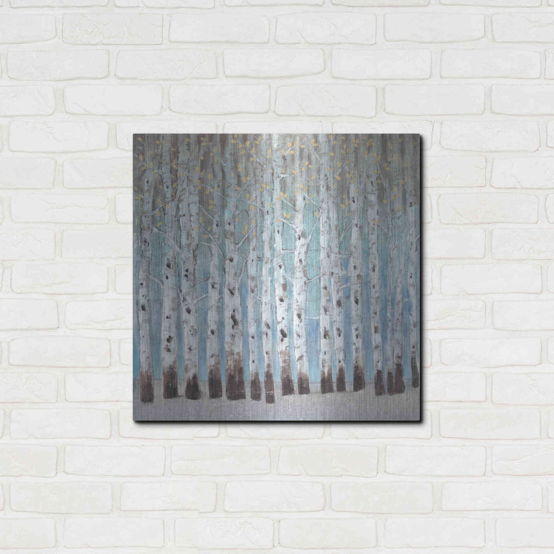 Luxe Metal Art 'Into the Forest II' by Tim O'Toole, Metal Wall Art,24x24