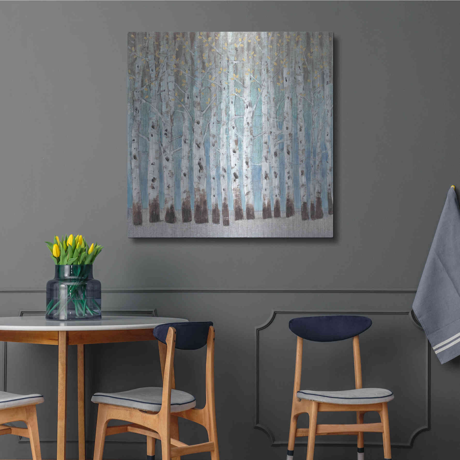 Luxe Metal Art 'Into the Forest II' by Tim O'Toole, Metal Wall Art,36x36