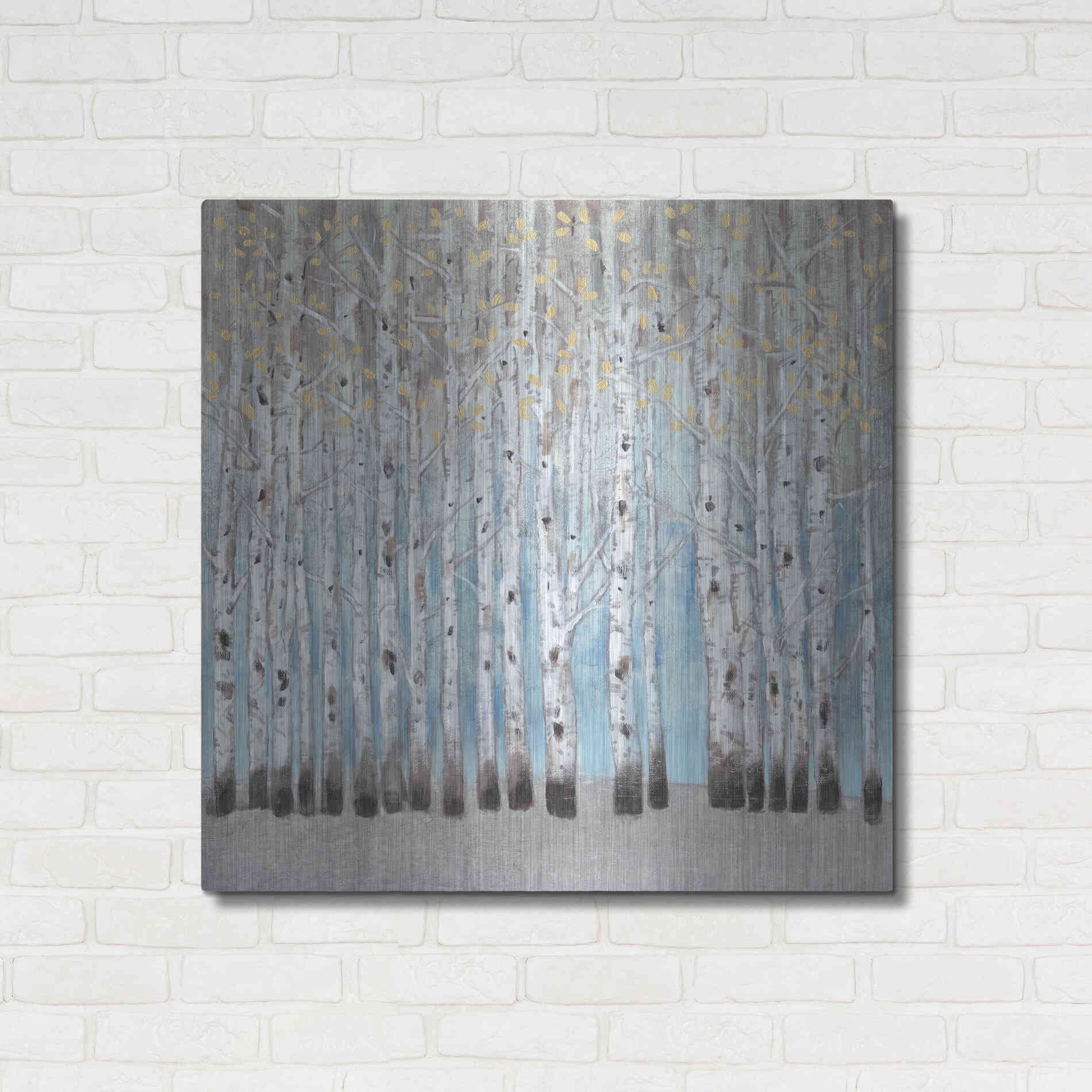 Luxe Metal Art 'Into the Forest I' by Tim O'Toole, Metal Wall Art,36x36