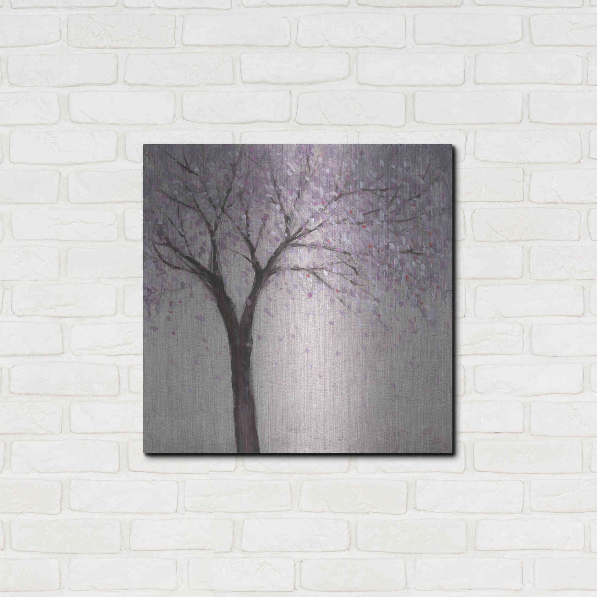 Luxe Metal Art 'Spring Blossom II' by Tim O'Toole, Metal Wall Art,24x24