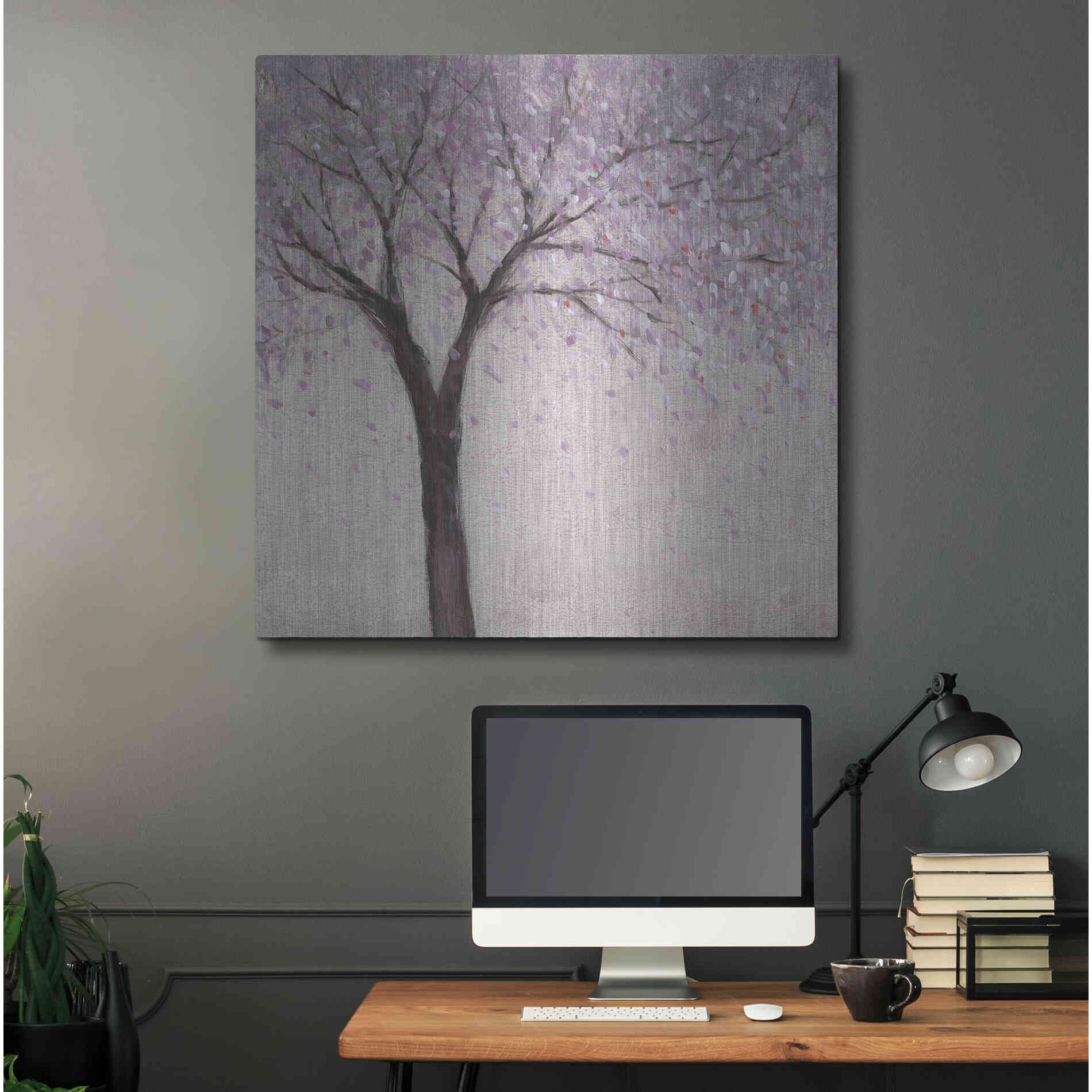 Luxe Metal Art 'Spring Blossom II' by Tim O'Toole, Metal Wall Art,36x36