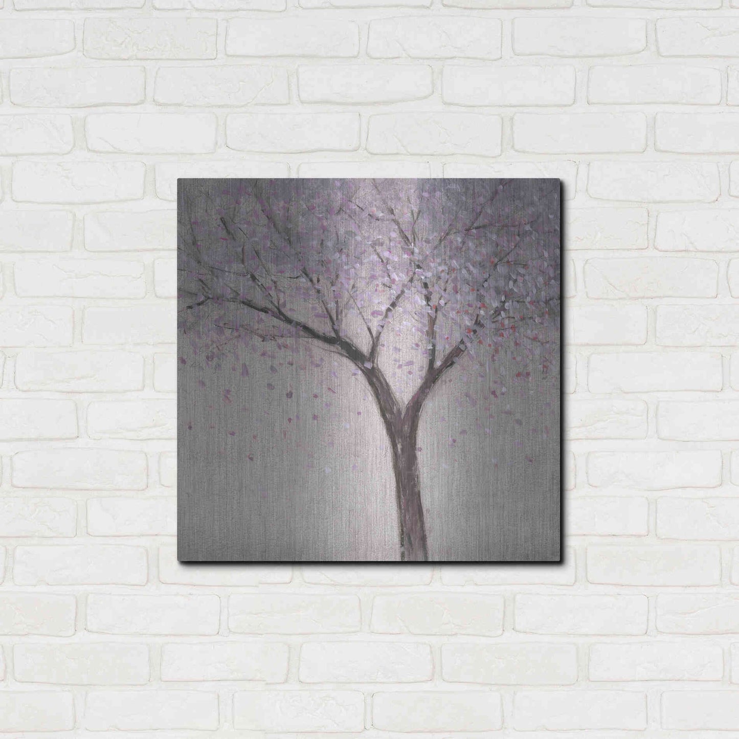 Luxe Metal Art 'Spring Blossom I' by Tim O'Toole, Metal Wall Art,24x24