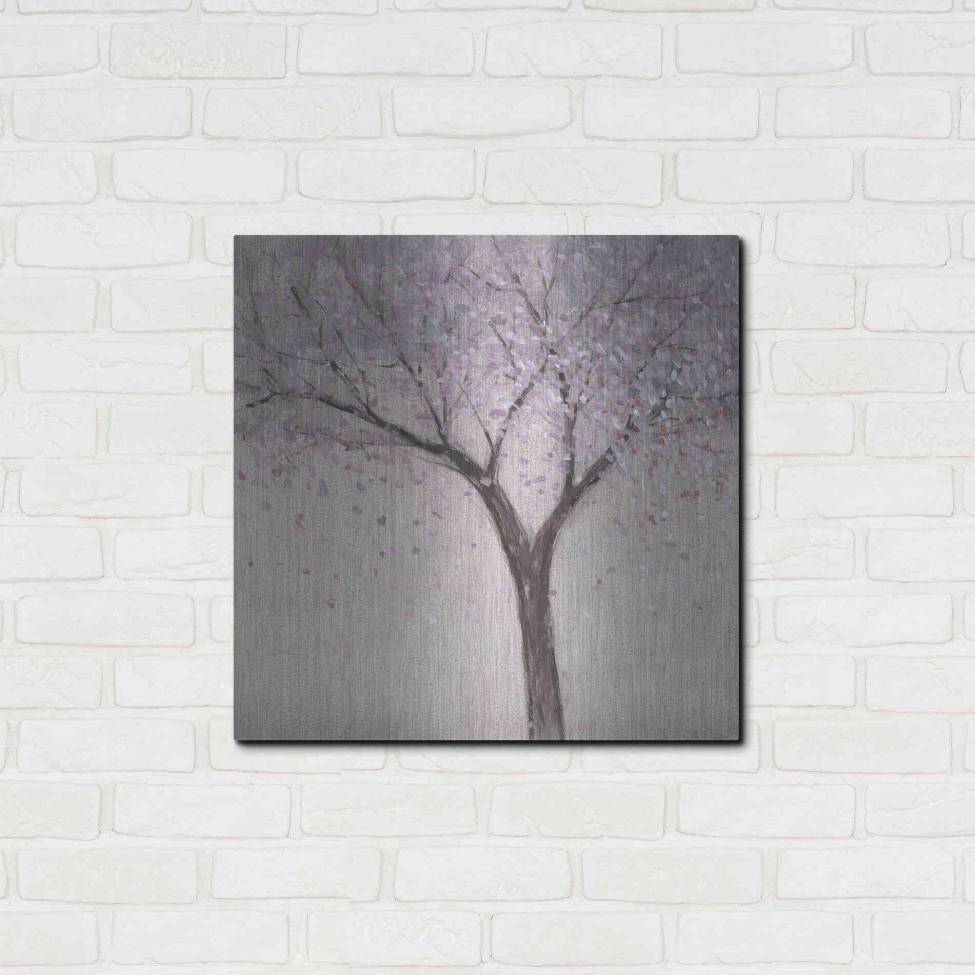 Luxe Metal Art 'Spring Blossom I' by Tim O'Toole, Metal Wall Art,24x24