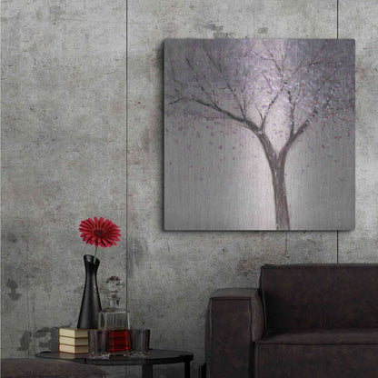 Luxe Metal Art 'Spring Blossom I' by Tim O'Toole, Metal Wall Art,36x36