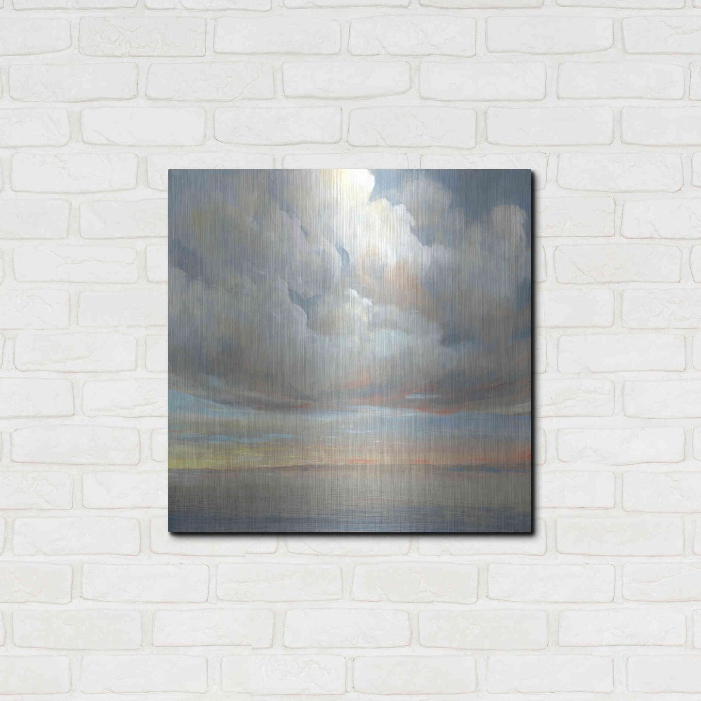 Luxe Metal Art 'Passing Storm I' by Tim O'Toole, Metal Wall Art,24x24