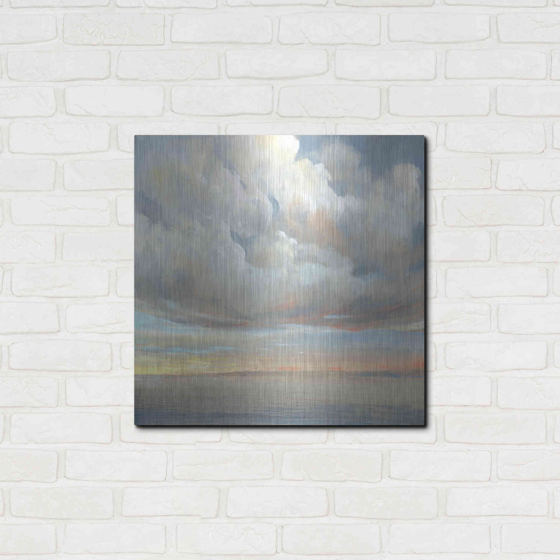 Luxe Metal Art 'Passing Storm I' by Tim O'Toole, Metal Wall Art,24x24