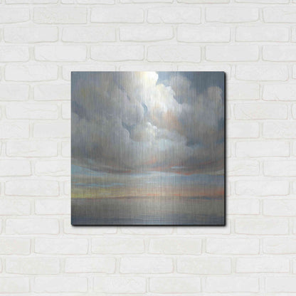 Luxe Metal Art 'Passing Storm I' by Tim O'Toole, Metal Wall Art,24x24