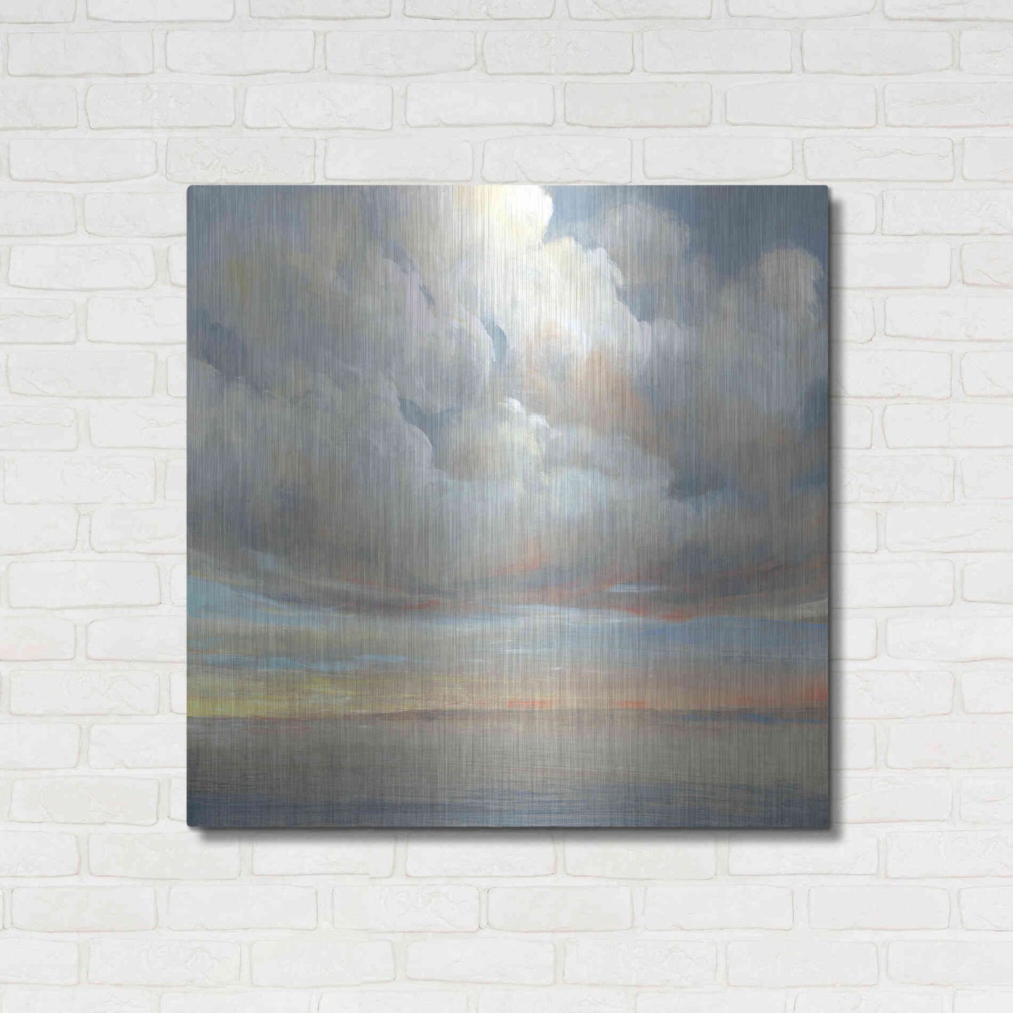 Luxe Metal Art 'Passing Storm I' by Tim O'Toole, Metal Wall Art,36x36