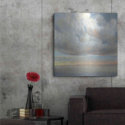Luxe Metal Art 'Passing Storm I' by Tim O'Toole, Metal Wall Art,36x36