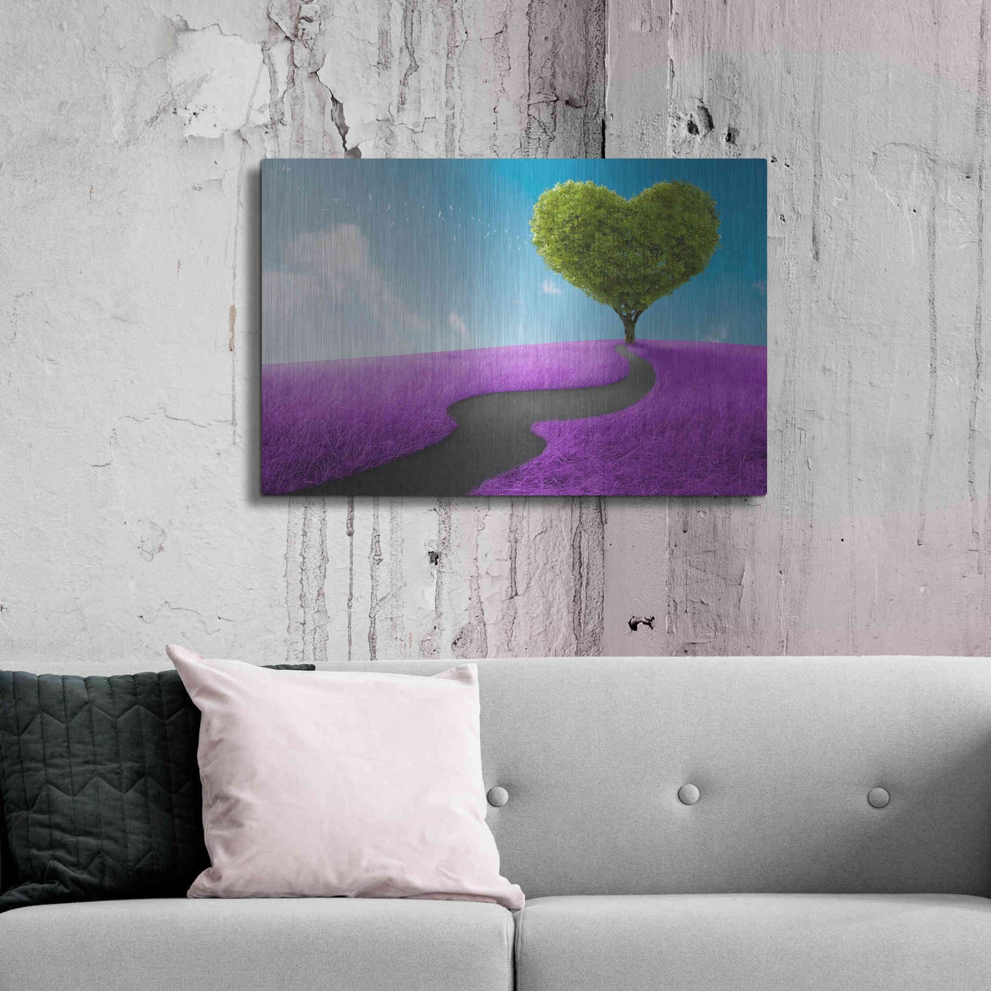 Luxe Metal Art 'Follow Your Heart,' Metal Wall Art,36x24