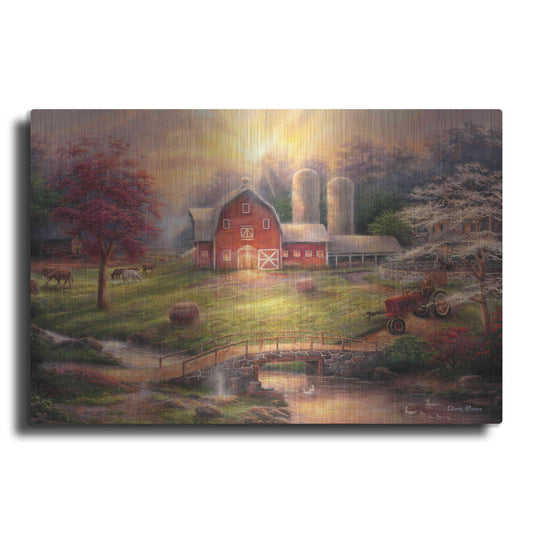 Luxe Metal Art 'Anticipation of the Day Ahead' by Chuck Pinson, Metal Wall Art