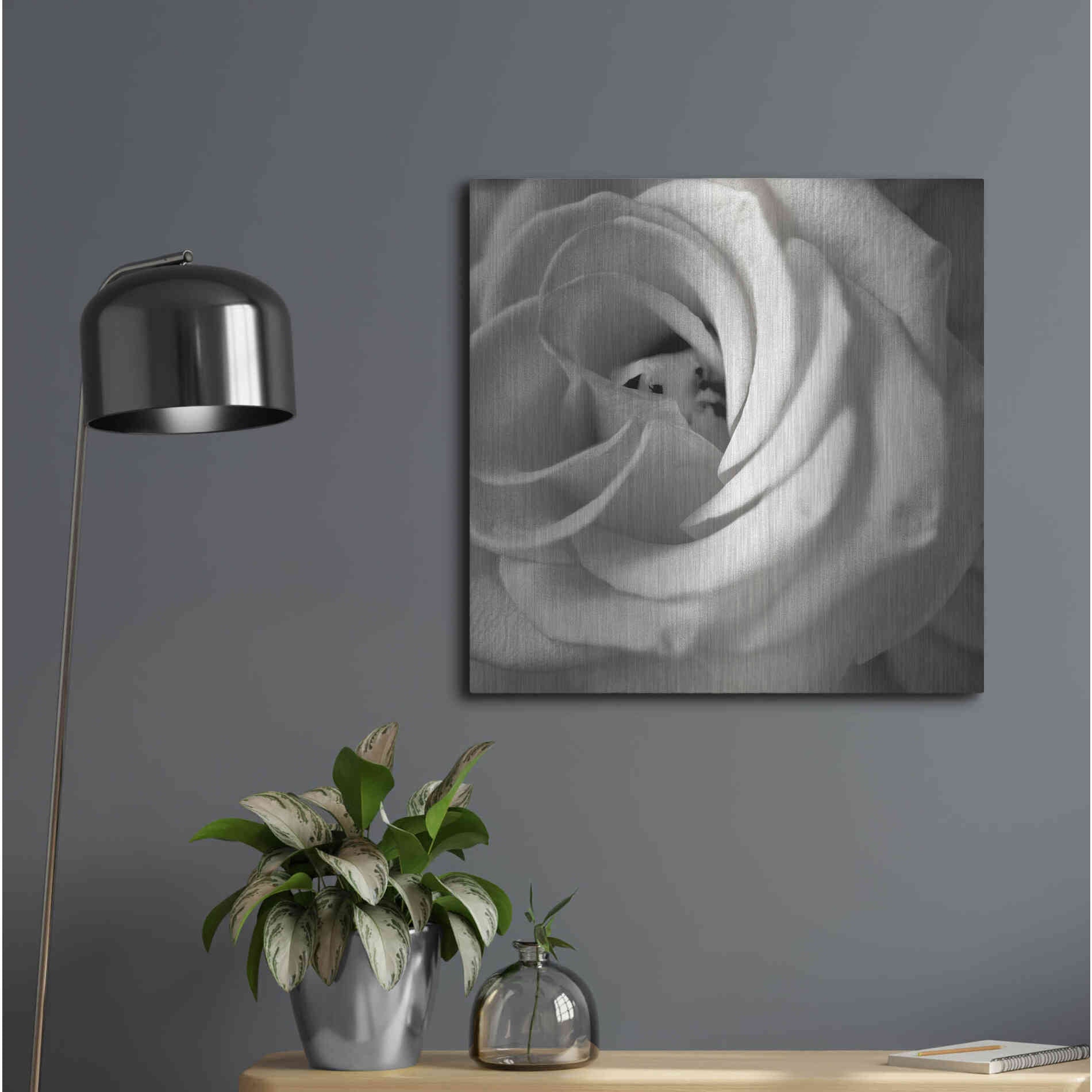 Luxe Metal Art 'Florison 43' by Alan Blaustein Metal Wall Art,24x24