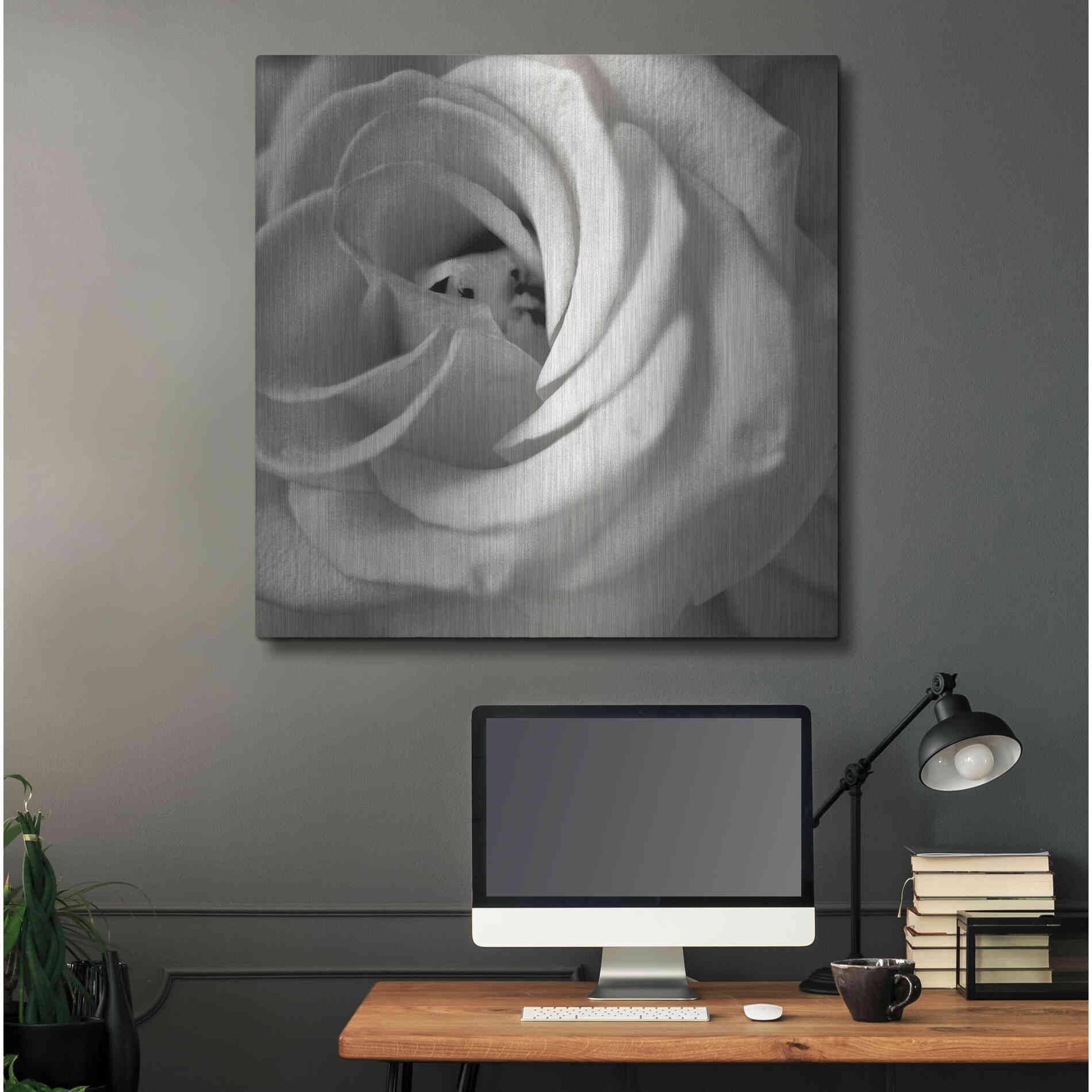 Luxe Metal Art 'Florison 43' by Alan Blaustein Metal Wall Art,36x36