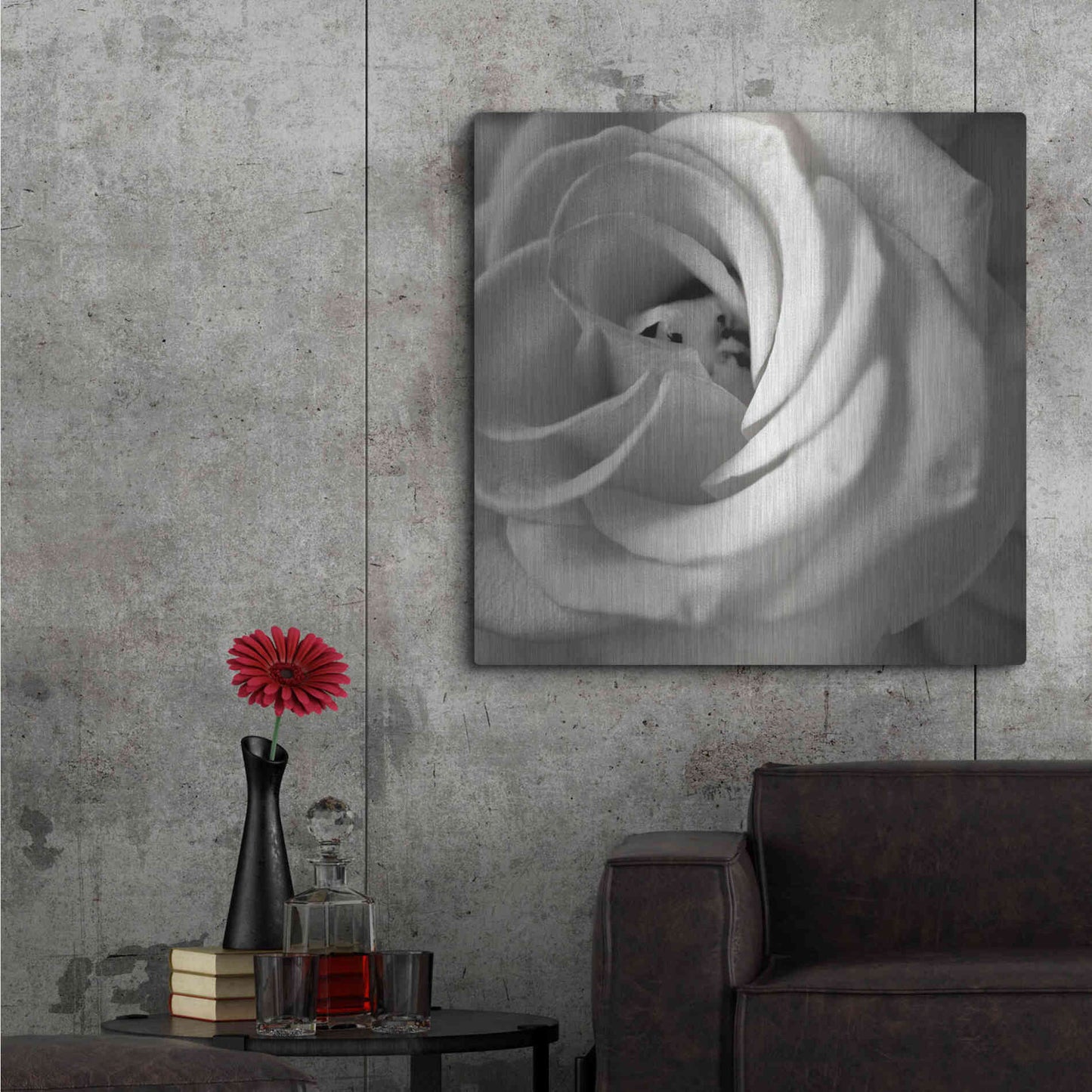 Luxe Metal Art 'Florison 43' by Alan Blaustein Metal Wall Art,36x36