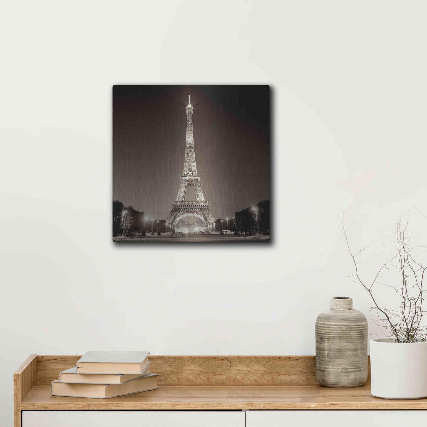 Luxe Metal Art 'Tour Eiffel 1' by Alan Blaustein Metal Wall Art,12x12