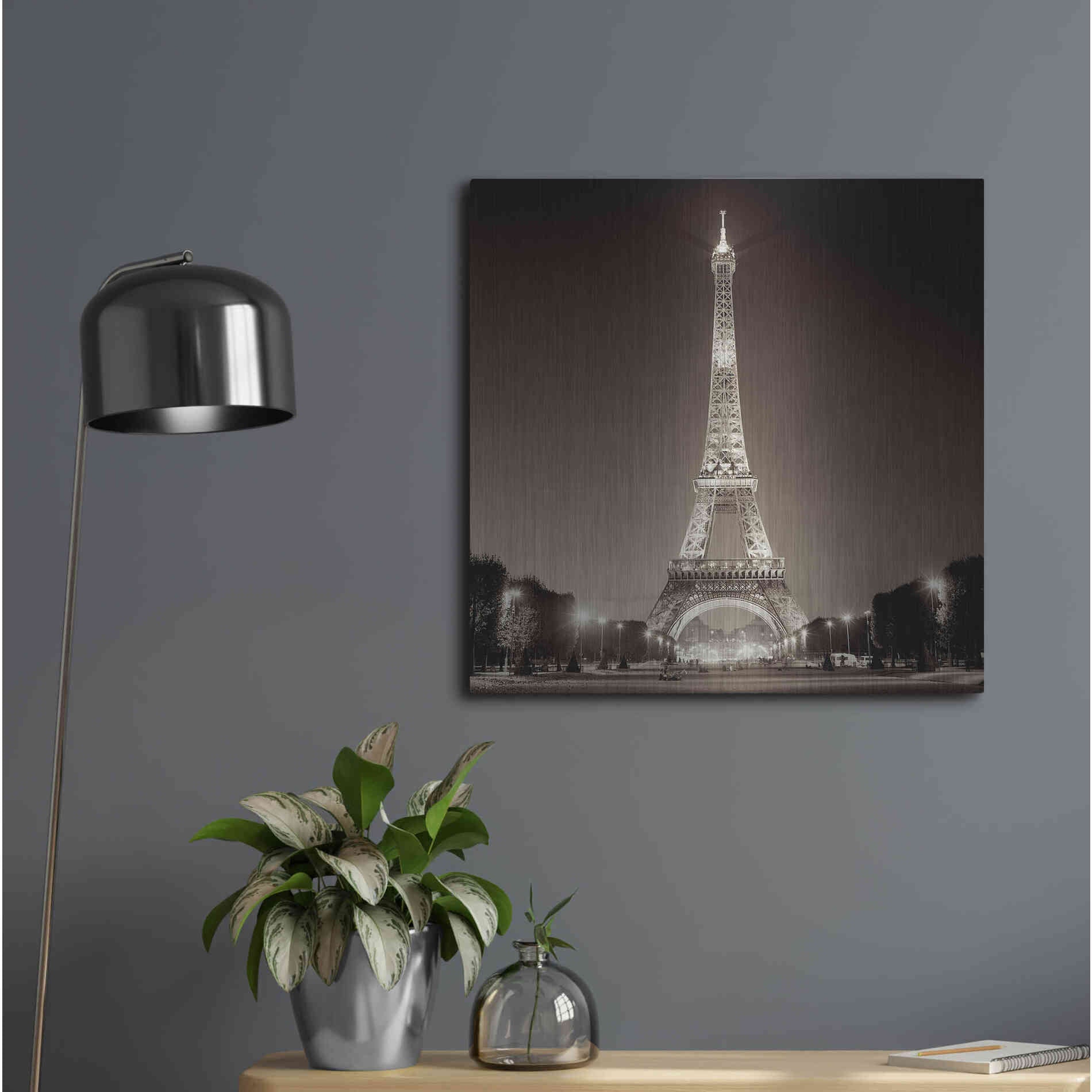 Luxe Metal Art 'Tour Eiffel 1' by Alan Blaustein Metal Wall Art,24x24