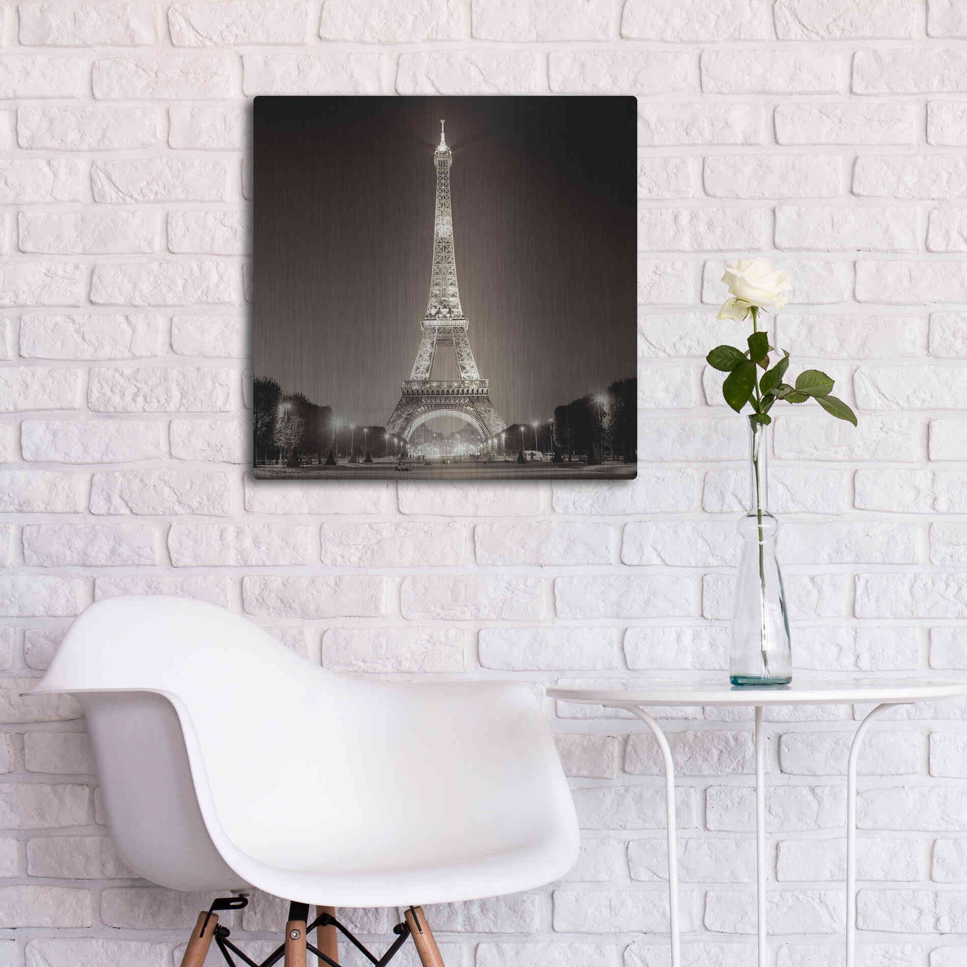 Luxe Metal Art 'Tour Eiffel 1' by Alan Blaustein Metal Wall Art,24x24