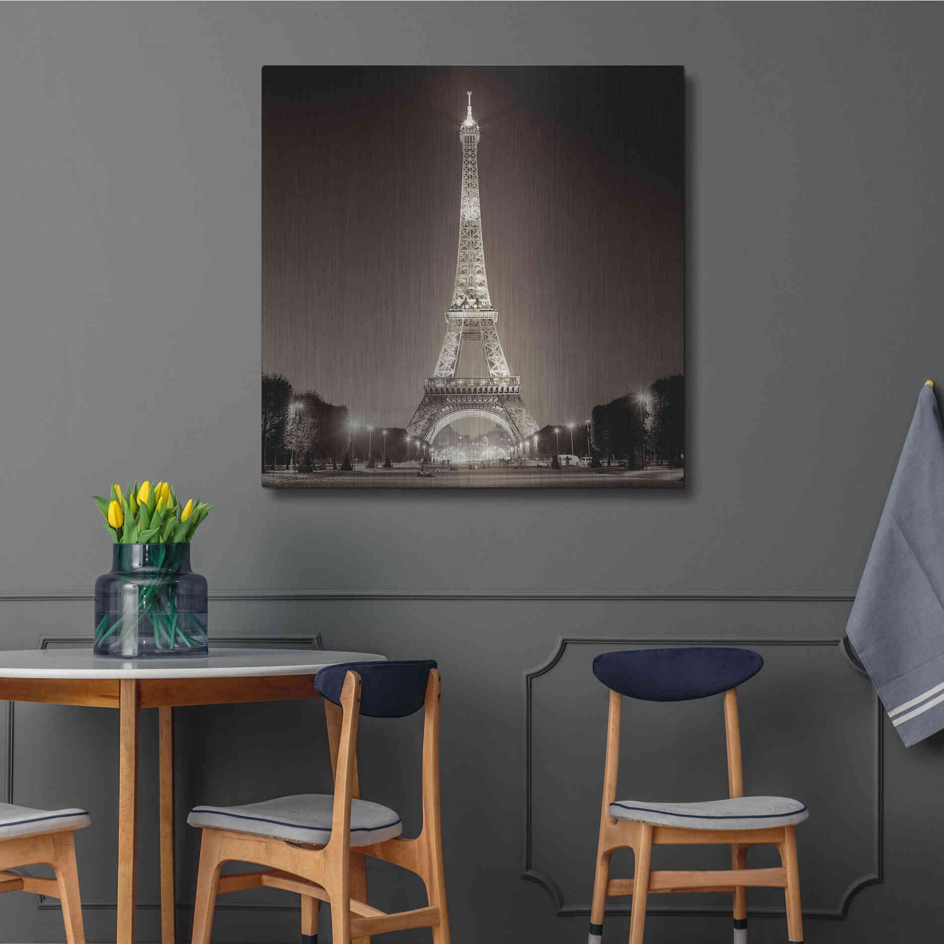 Luxe Metal Art 'Tour Eiffel 1' by Alan Blaustein Metal Wall Art,36x36