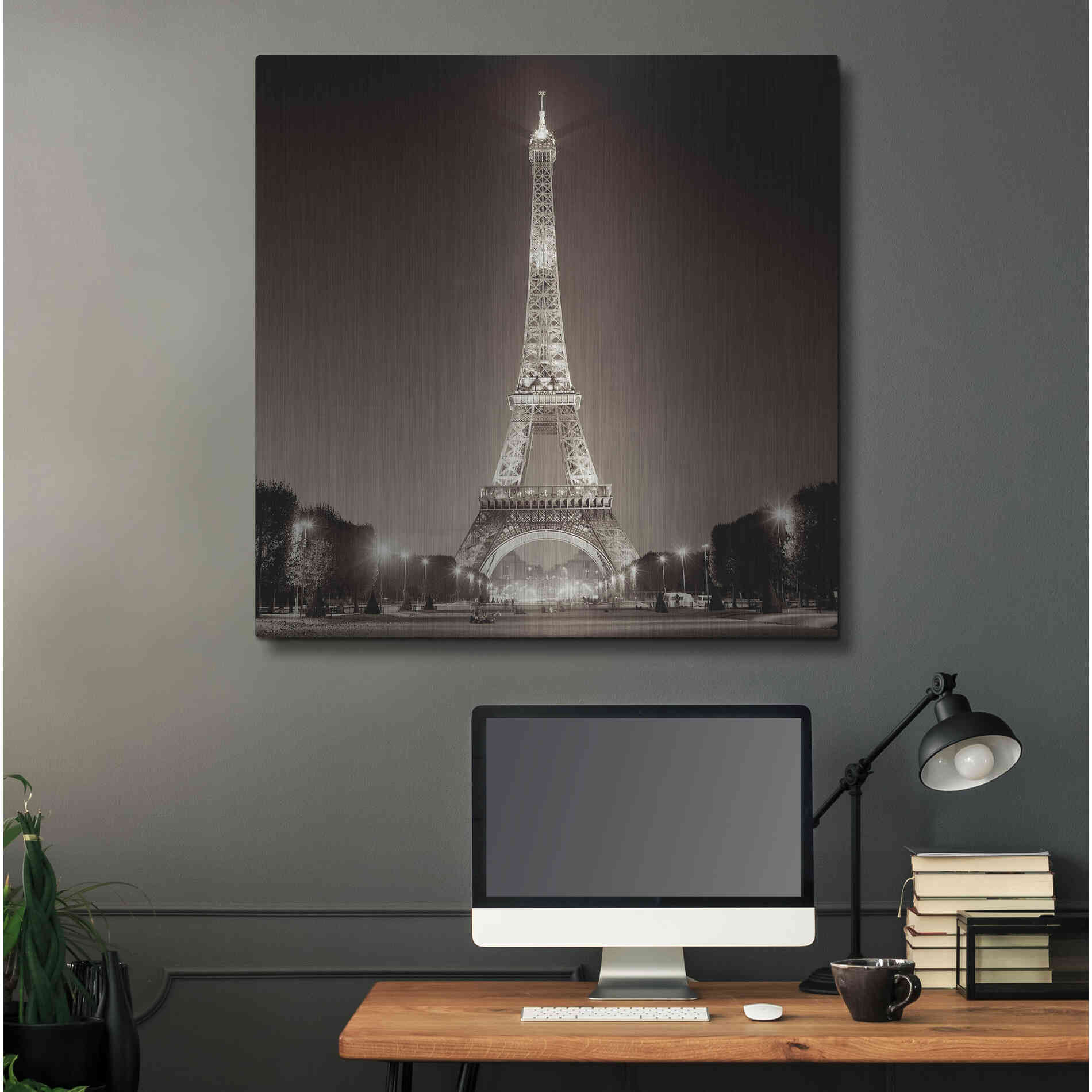 Luxe Metal Art 'Tour Eiffel 1' by Alan Blaustein Metal Wall Art,36x36