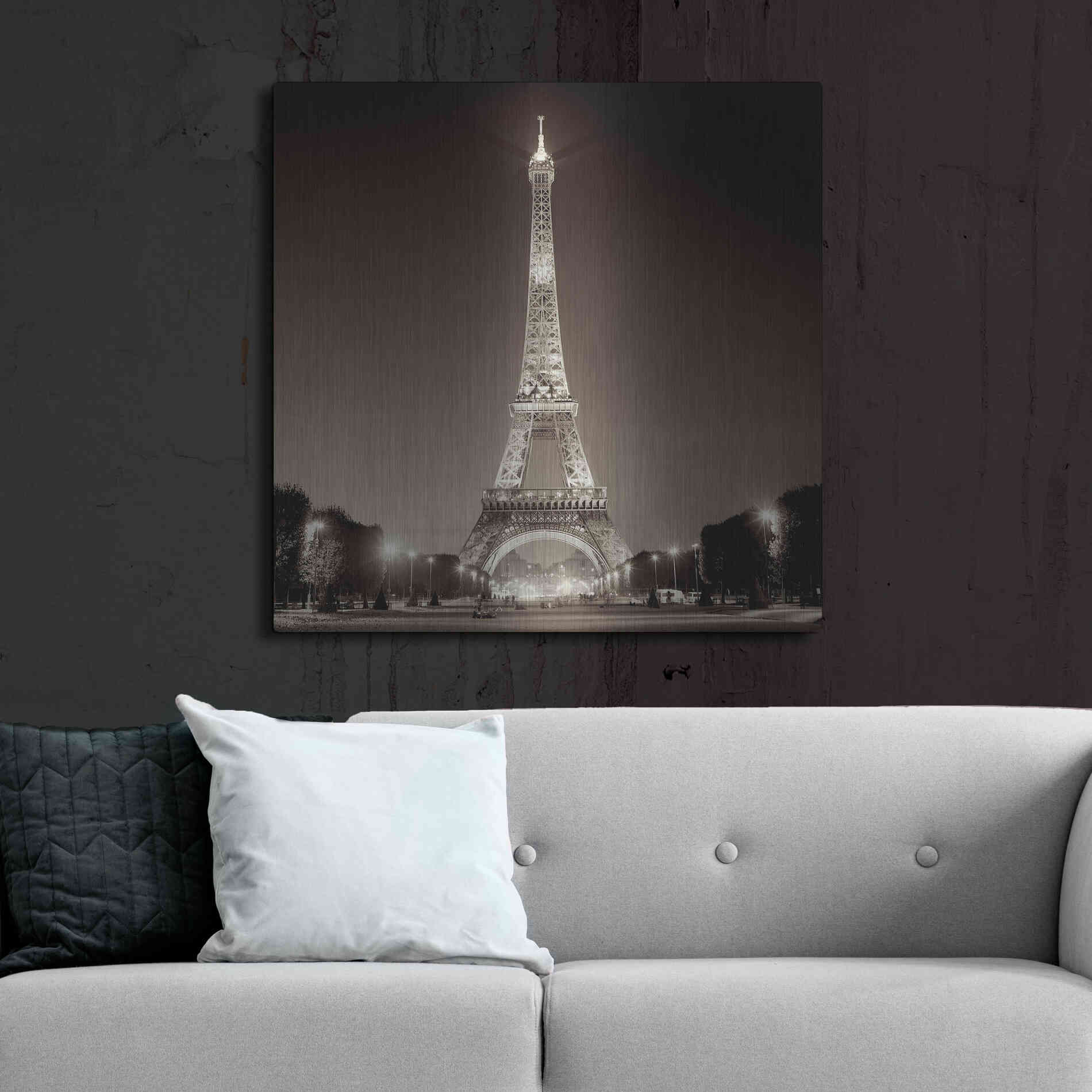 Luxe Metal Art 'Tour Eiffel 1' by Alan Blaustein Metal Wall Art,36x36