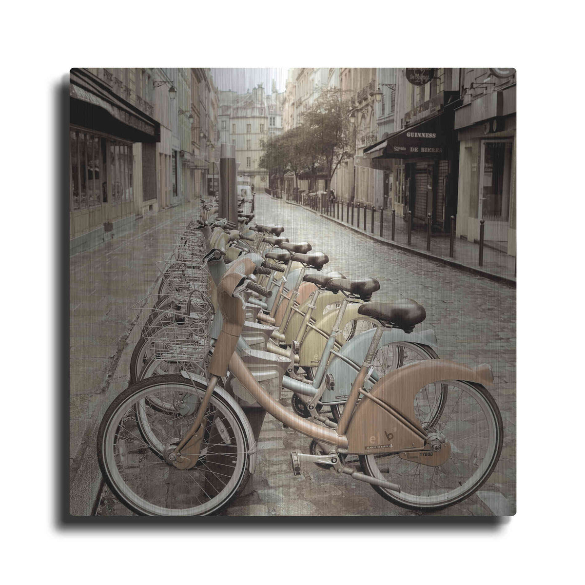 Luxe Metal Art 'City Street Ride Paris' by Alan Blaustein Metal Wall Art